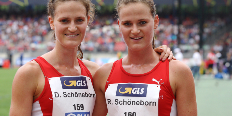 Mit ihren Platzierungen zufrieden - Deborah (links) und Rabea Mit ihren Platzierungen zufrieden - Deborah (links) und Rabea